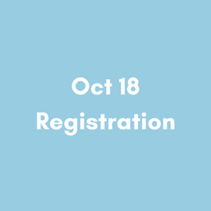 【Pass Holder Only】Oct 18 3pm – Registration